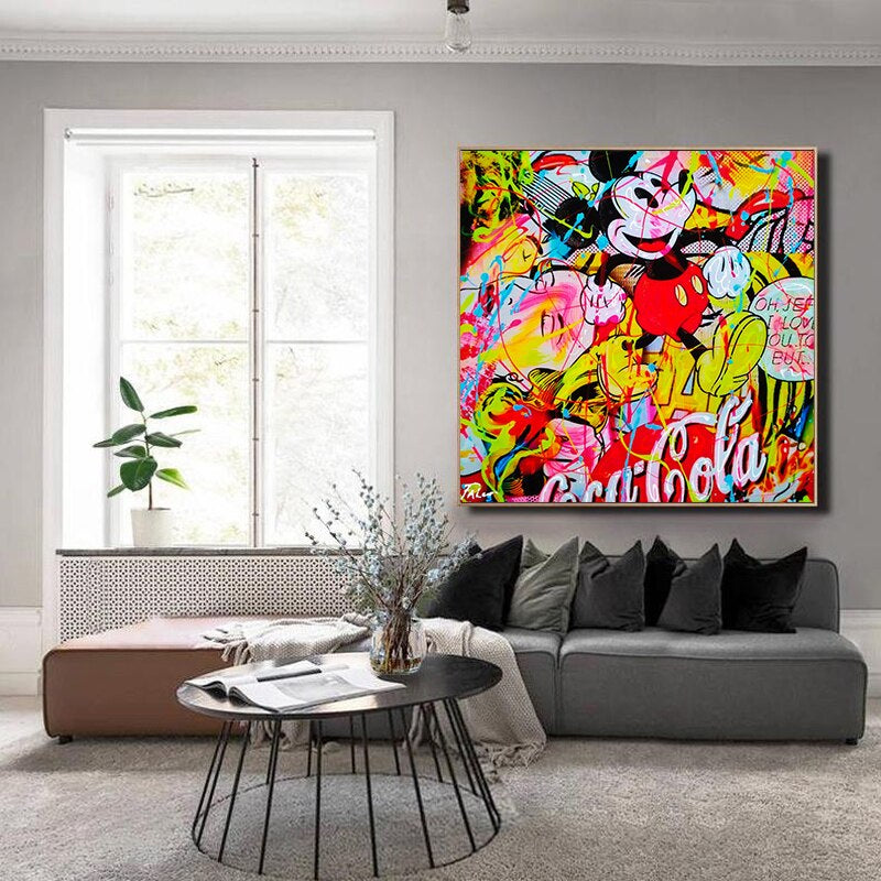 Mickey Mouse Framed Wall Art, Splash of Arts