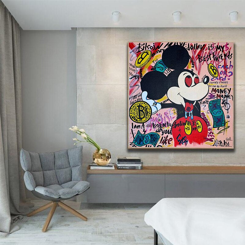 Mickey Mouse Wall Art, Splash of Arts