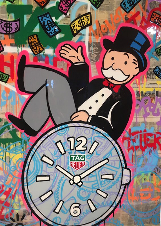 Monopoly Graffiti Canvas Wall Art - Millionaire - The Graffiti Emporium