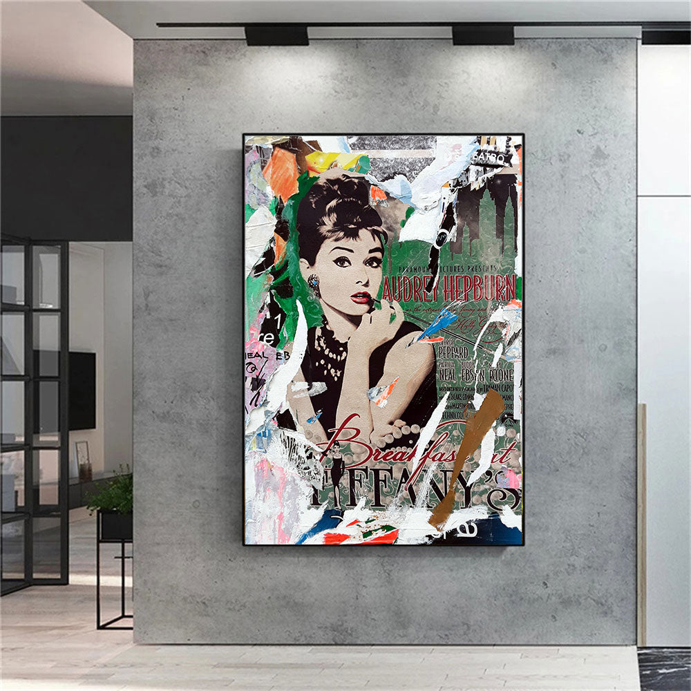 Canvas Wall Decor - Famous Woman Retro Canvas - The Graffiti Emporium
