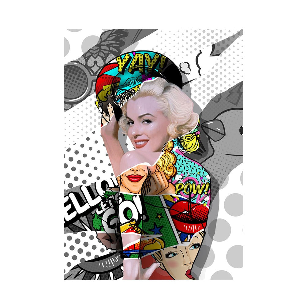 Marilyn Monroe Graffiti Art - Vintage Women - The Graffiti Emporium