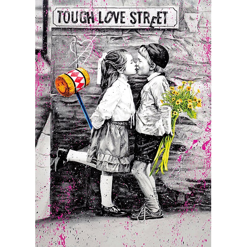 Street art canvas prints - Tough Love - The Graffiti Emporium