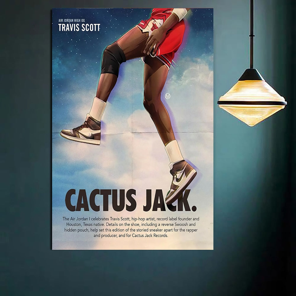 Travis Scott Framed Poster - Collab Sneakers - The Graffiti Emporium
