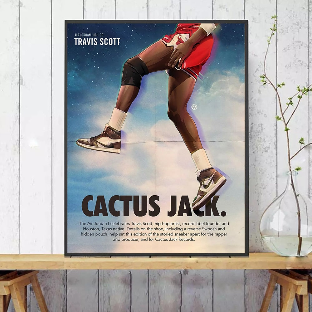 Nike air Jordan 4 painting posters & prints by Jos Hoppenbrouwers - Printler