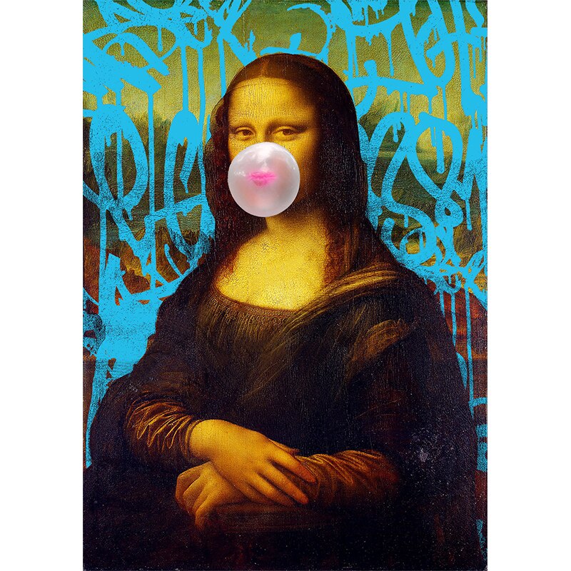 Mona Lisa Graffiti Wall Art - Banksy Print - The Graffiti Emporium