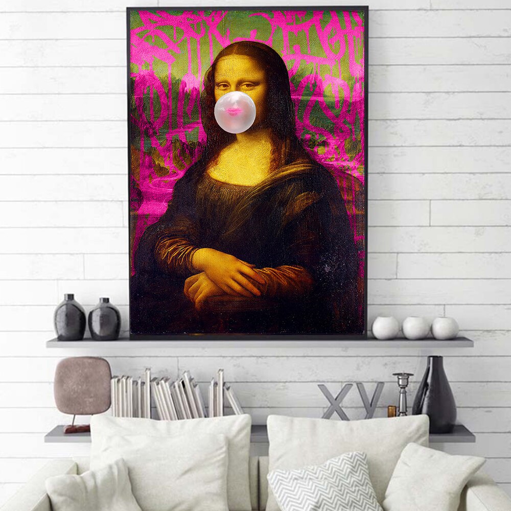 Mona Lisa Graffiti Wall Art - Banksy Print - The Graffiti Emporium