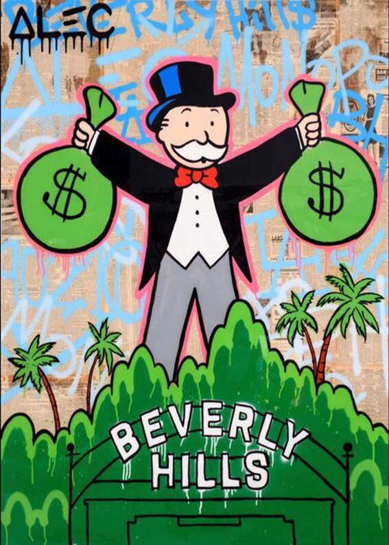 Alec Graffiti Millionaire Canvas Wall Art For Home Decor Street Art Print  No Frame From Luoluo777, $4.9