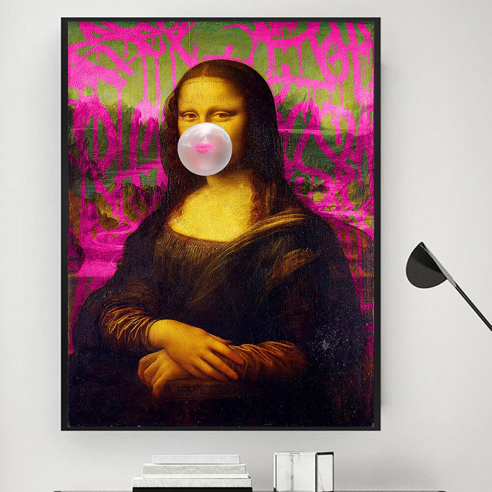 Mona Lisa Graffiti Wall Art - Banksy Print - The Graffiti Emporium