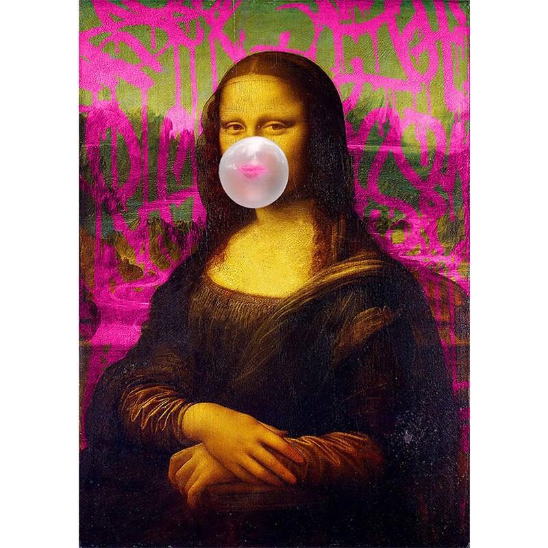 Mona Lisa Graffiti Wall Art - Banksy Print - The Graffiti Emporium