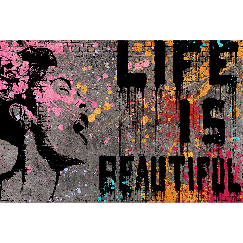 Canvas Wall Art Prints - Life Is Beautiful - The Graffiti Emporium