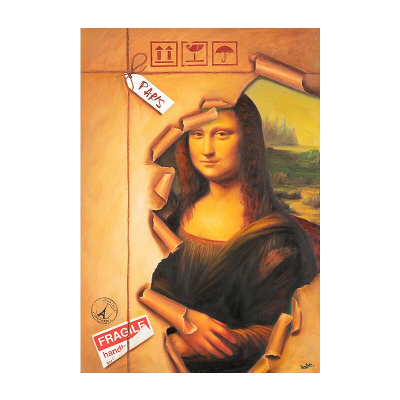 Mona Lisa Canvas Wall Art - Mona Lisa Package - The Graffiti Emporium