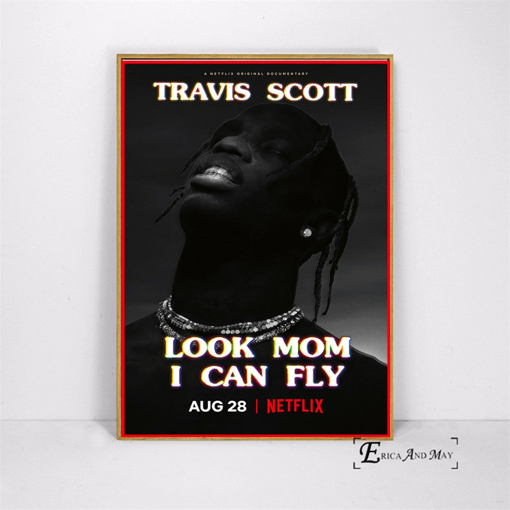 Travis Scott Wall Art - Look Mom I Can Fly Print - The Graffiti Emporium