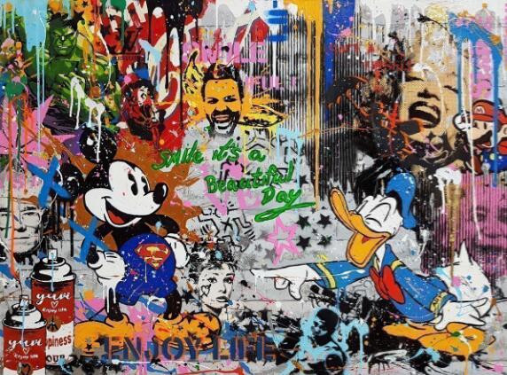 Disney Canvas Wall Art - Be Positive Canvas - The Graffiti Emporium