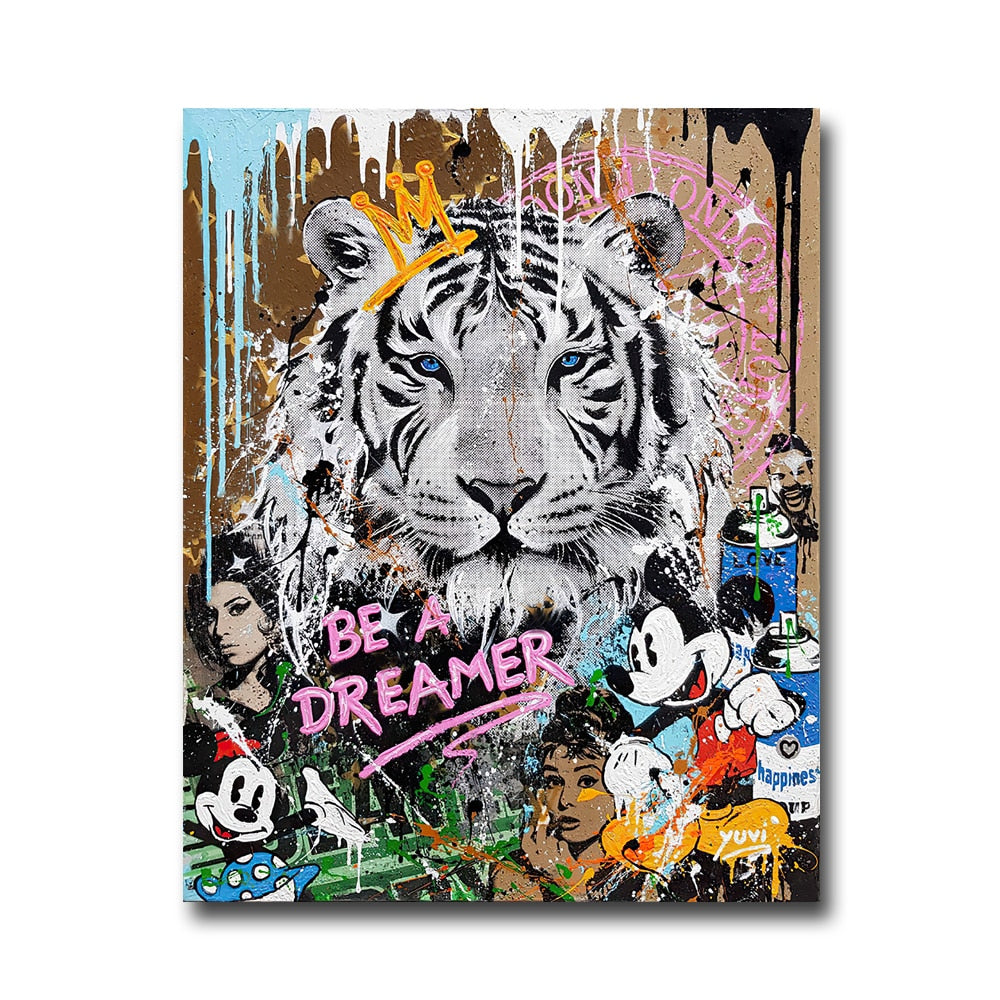 Inspirational Canvas Wall Art - Be a Dreamer - The Graffiti Emporium