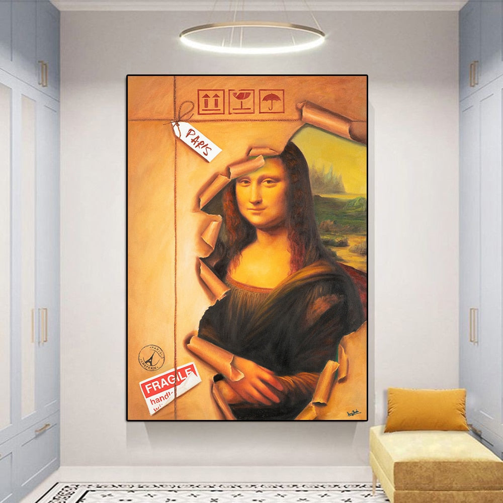 Mona Lisa Canvas Wall Art - Mona Lisa Package - The Graffiti Emporium